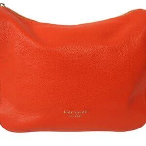 Kate Spade Orange Pebbled Leather with Side Tassel Bag